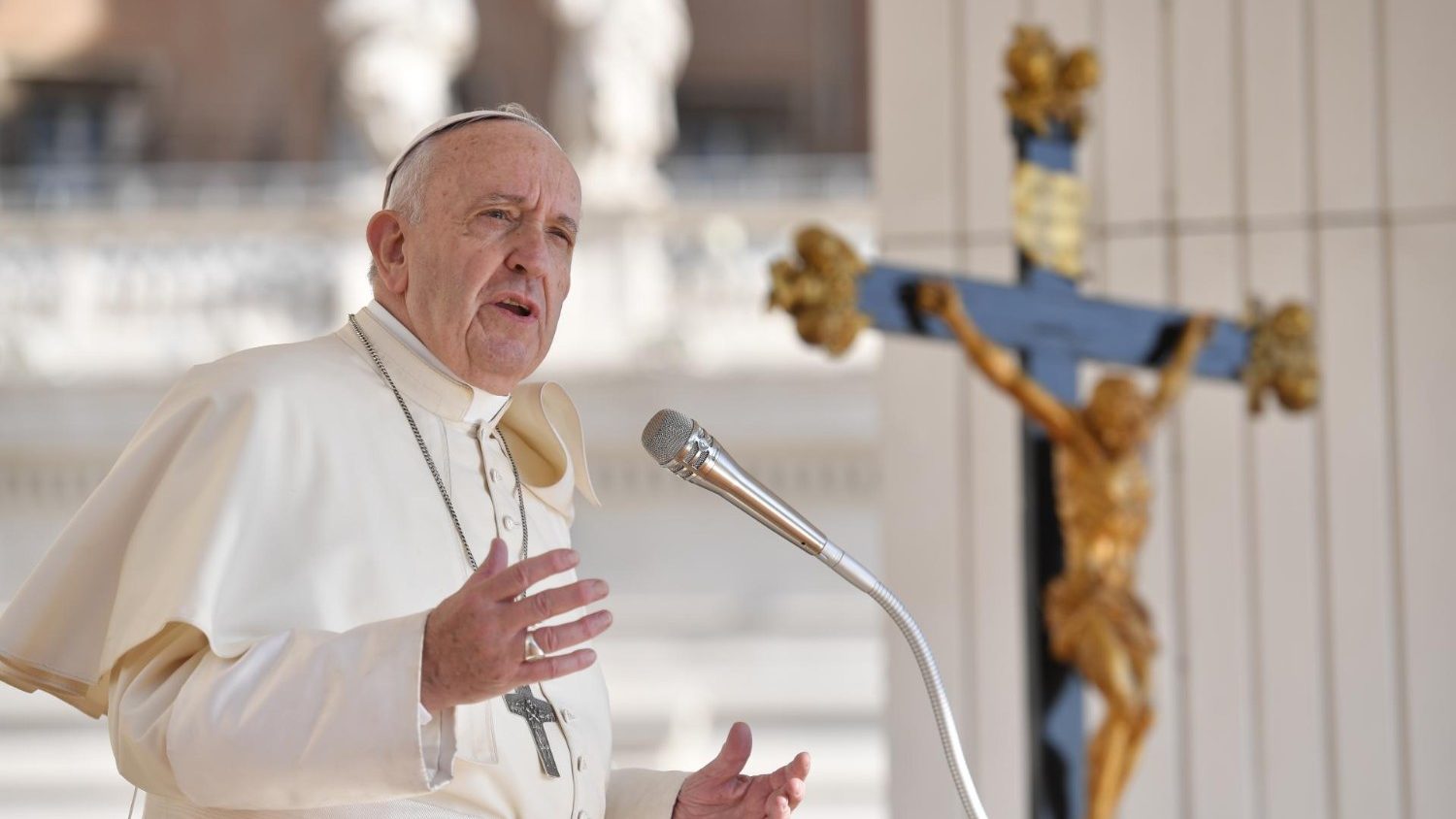 Paus Franciscus tijdens de algemene audiëntie van woensdag 11 september 2019