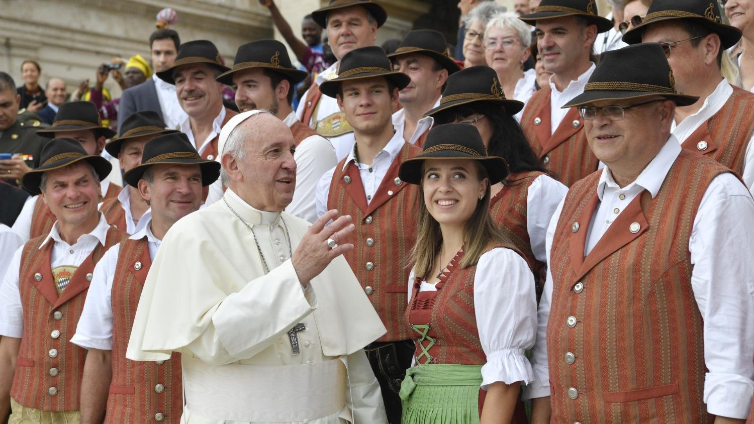 Paus Franciscus tijdens de algemene audiëntie van woensdag 2 oktober 2019