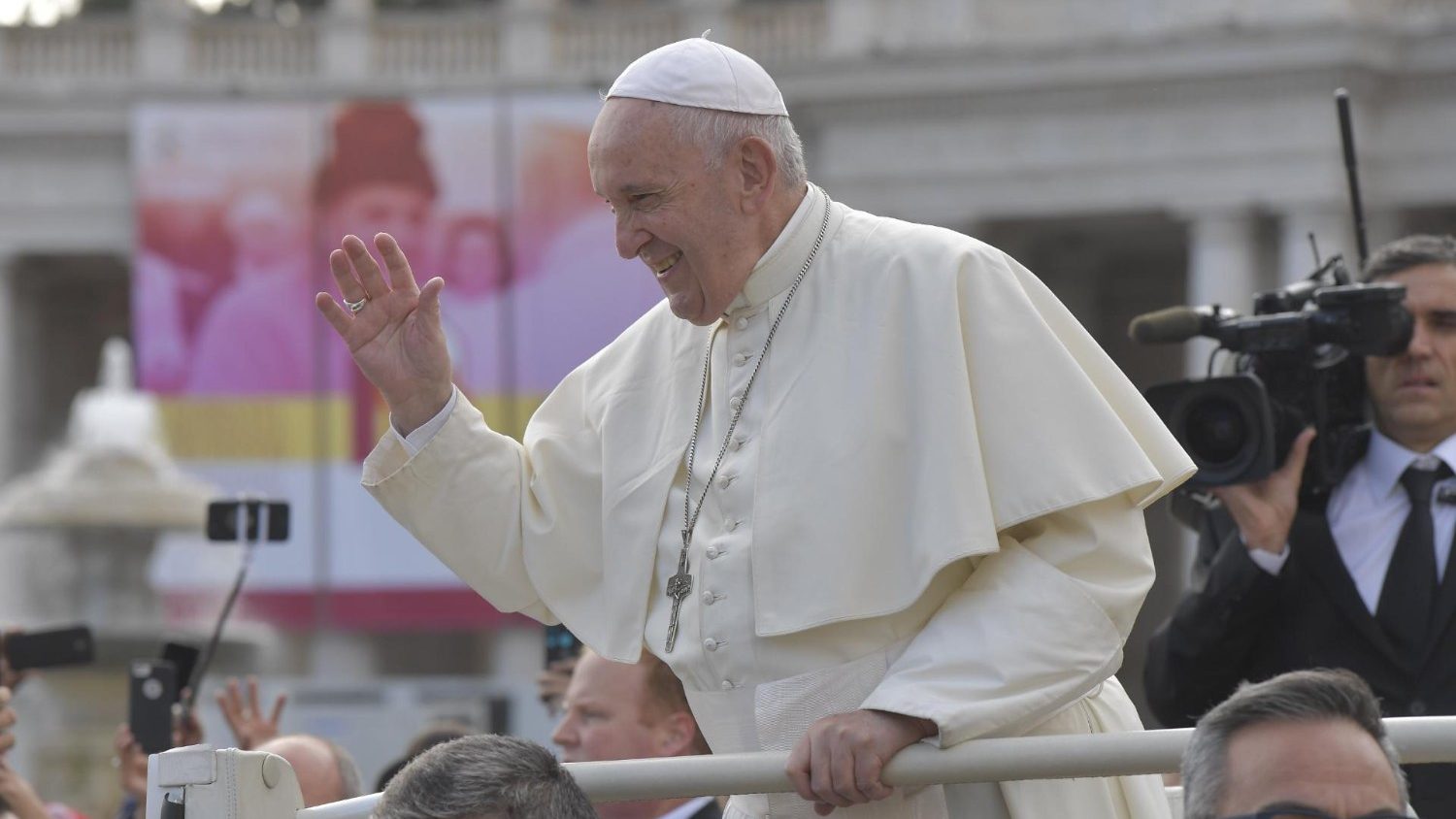 Paus Franciscus tijdens de algemene audiëntie van woensdag 6 november 2019