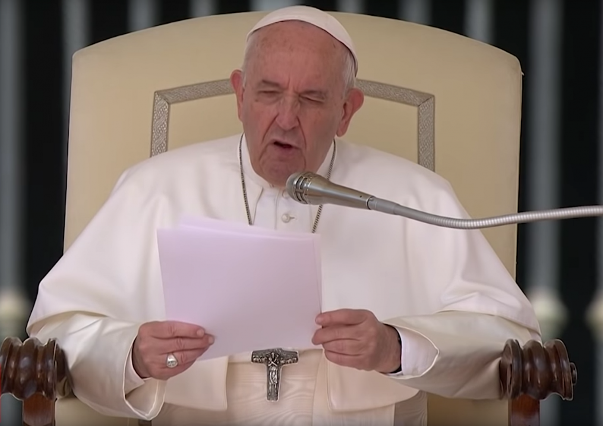 In zijn catechese over het Onzevader tijdens de algemene audiëntie van woensdag 24 april 2019 sprak paus Franciscus over vergiffenis krijgen en geven