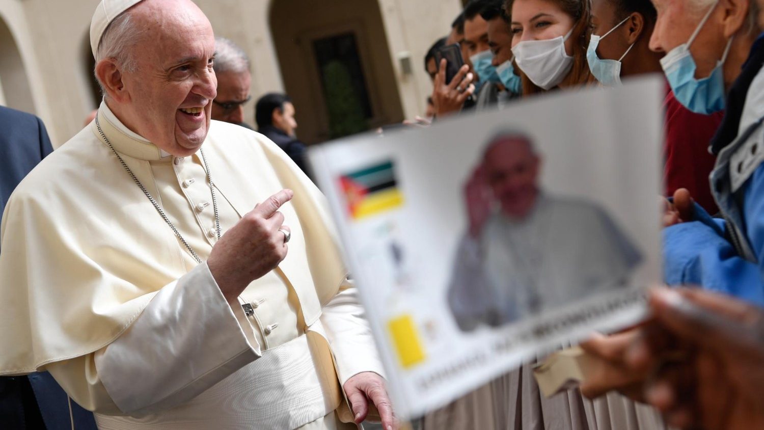 Paus Franciscus tijdens de algemene audiëntie van woensdag 30 september 2020