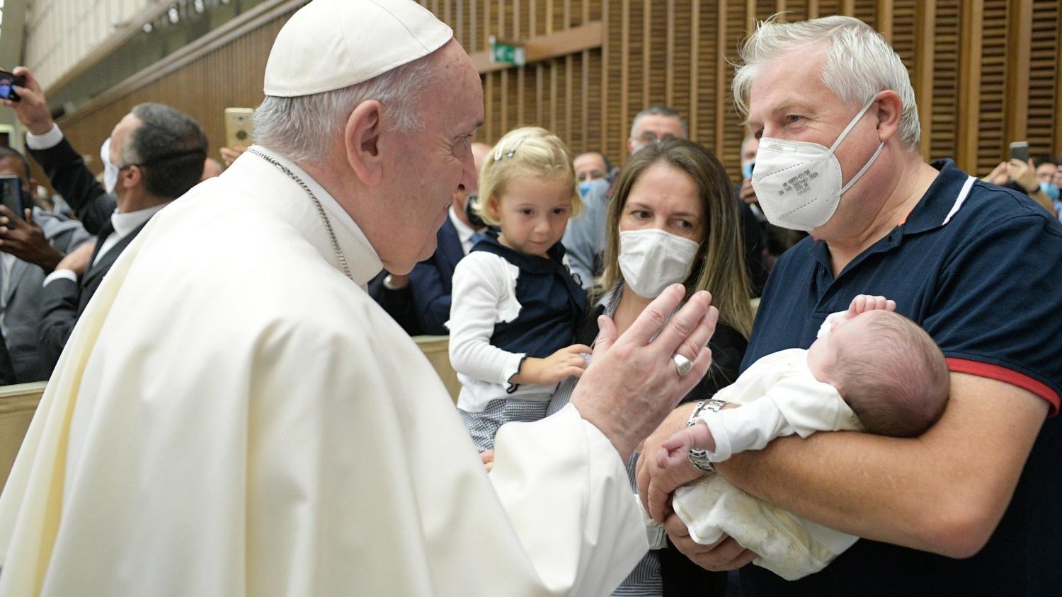 Paus Franciscus tijdens de algemene audiëntie van woensdag 7 oktober 2020