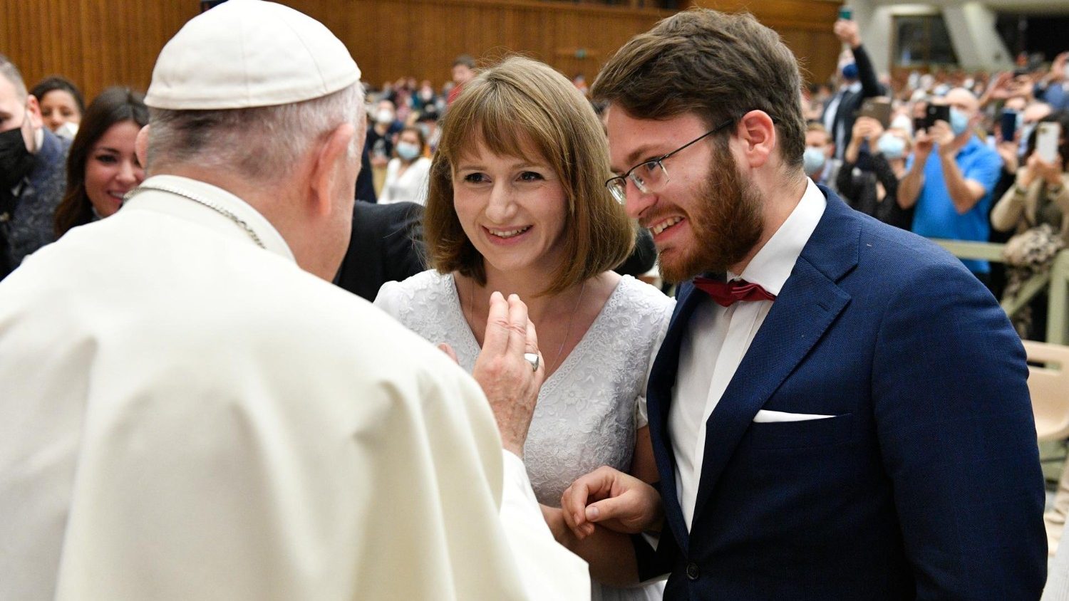 Paus Franciscus tijdens de algemene audiëntie van woensdag 10 november 2021