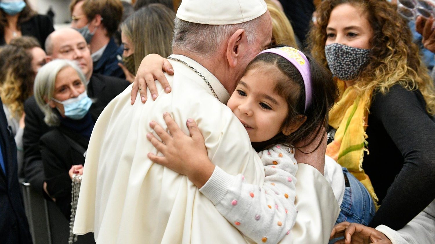 Paus Franciscus tijdens de algemene audiëntie van woensdag 17 november 2021