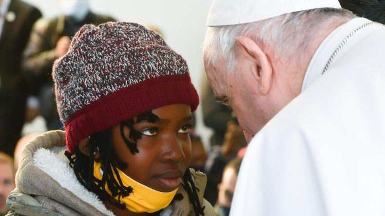 Paus Franciscus tijdens de algemene audiëntie van woensdag 29 december 2021