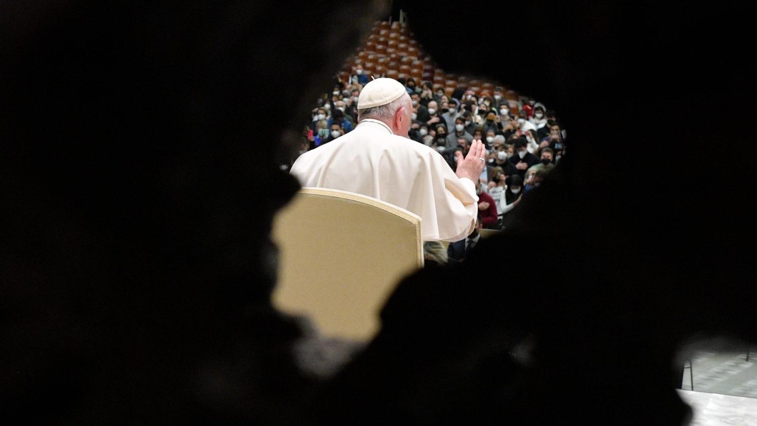 Paus Franciscus tijdens de algemene audiëntie van woensdag 9 februari 2022