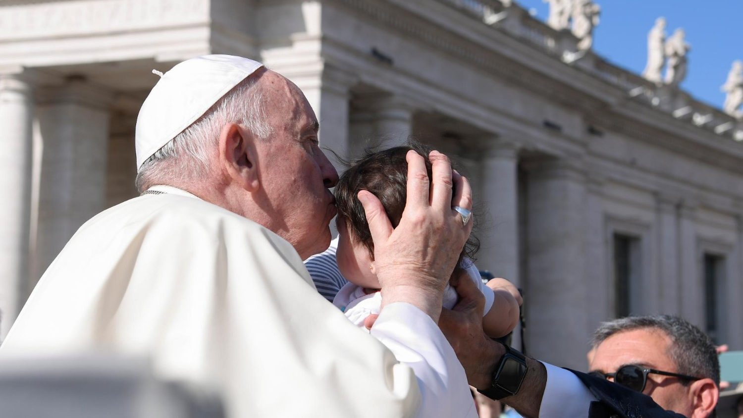 Paus Franciscus tijdens de algemene audiëntie van woensdag 25 mei 2022