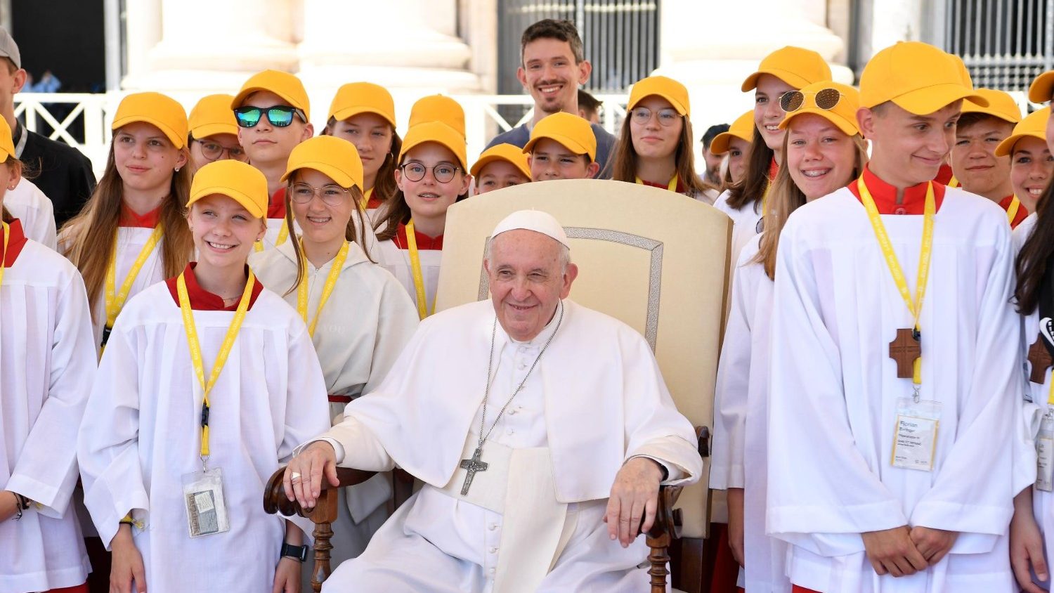 Paus Franciscus tijdens de algemene audiëntie van woensdag 8 juni 2022