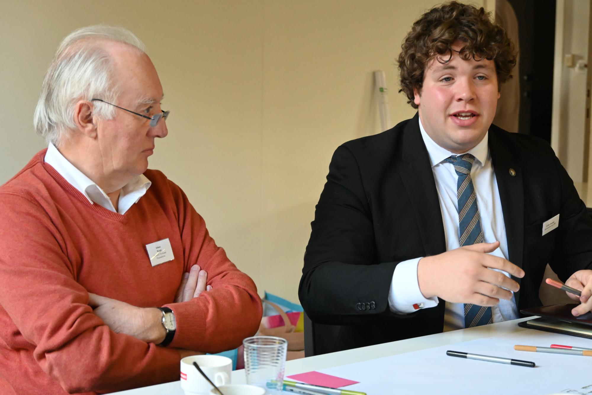 Zaterdag 1 oktober was meteen de eerste werkdag van Jobbe Janssen (rechts) als stafmedewerker van het IPB