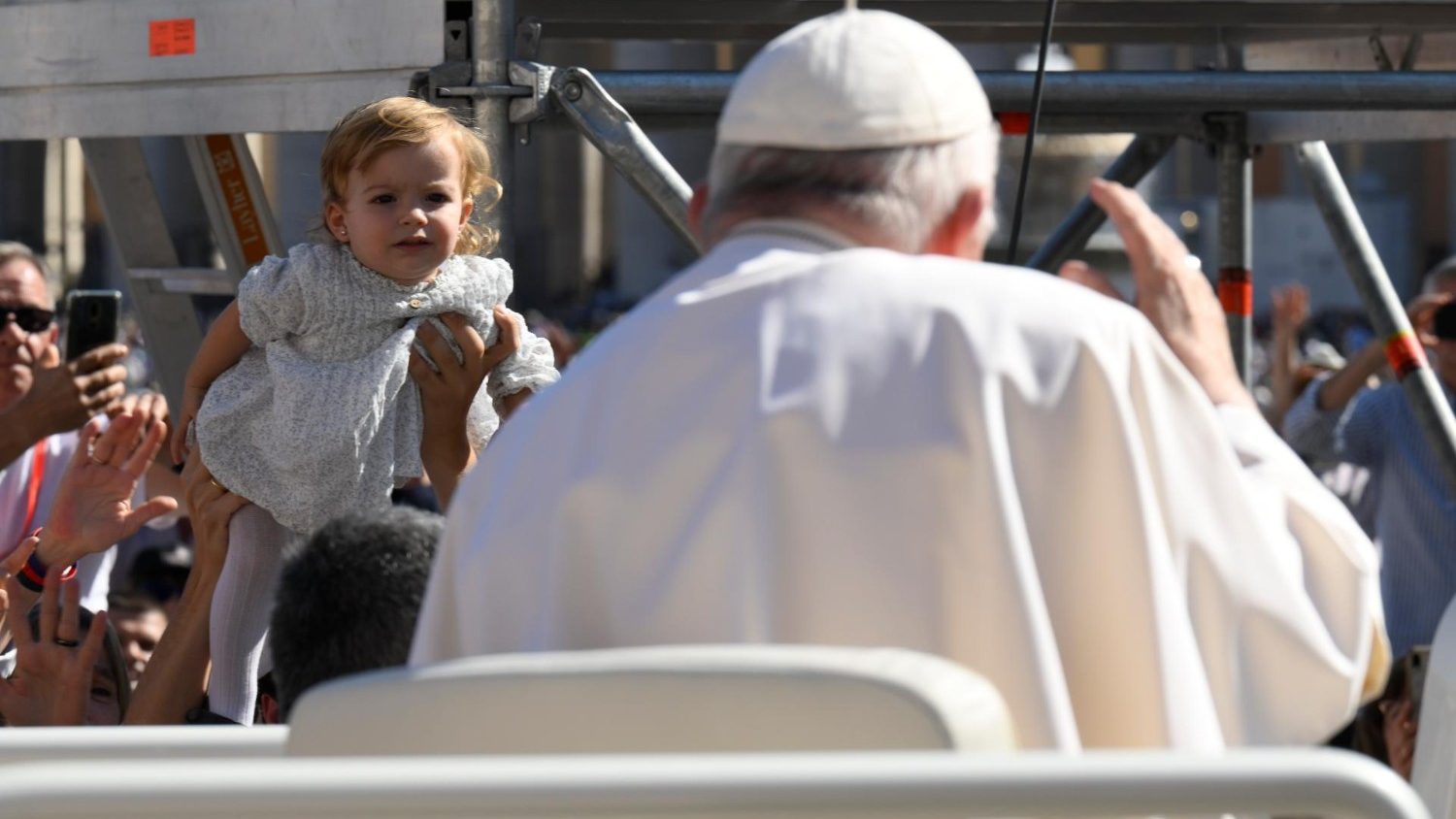 Paus Franciscus tijdens de algemene audiëntie van woensdag 19 oktober 2022