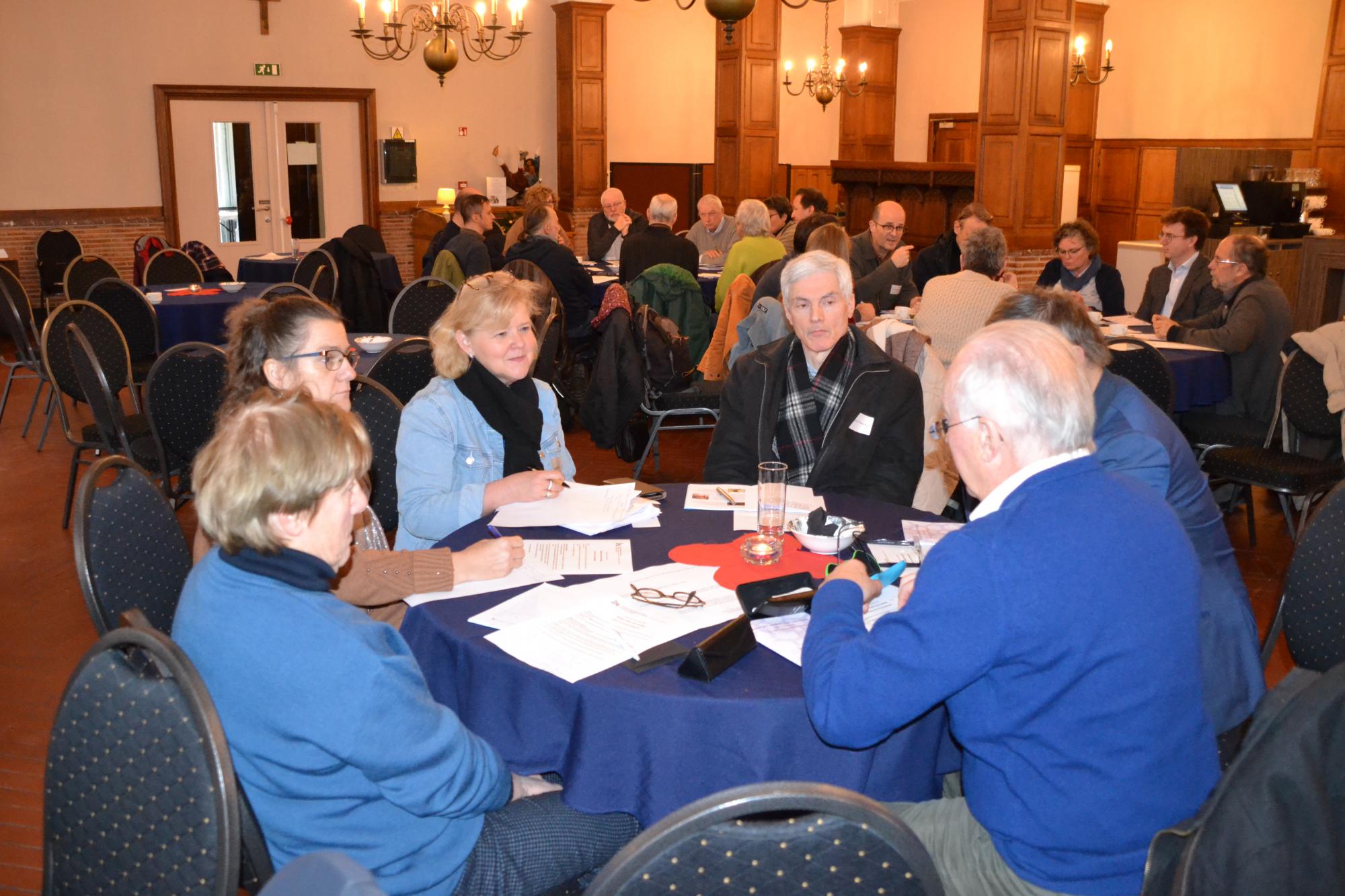 Groepsgesprek op het colloquium van IPB en Space for Grace op 3 december 2022 in het DPC in Mechelen