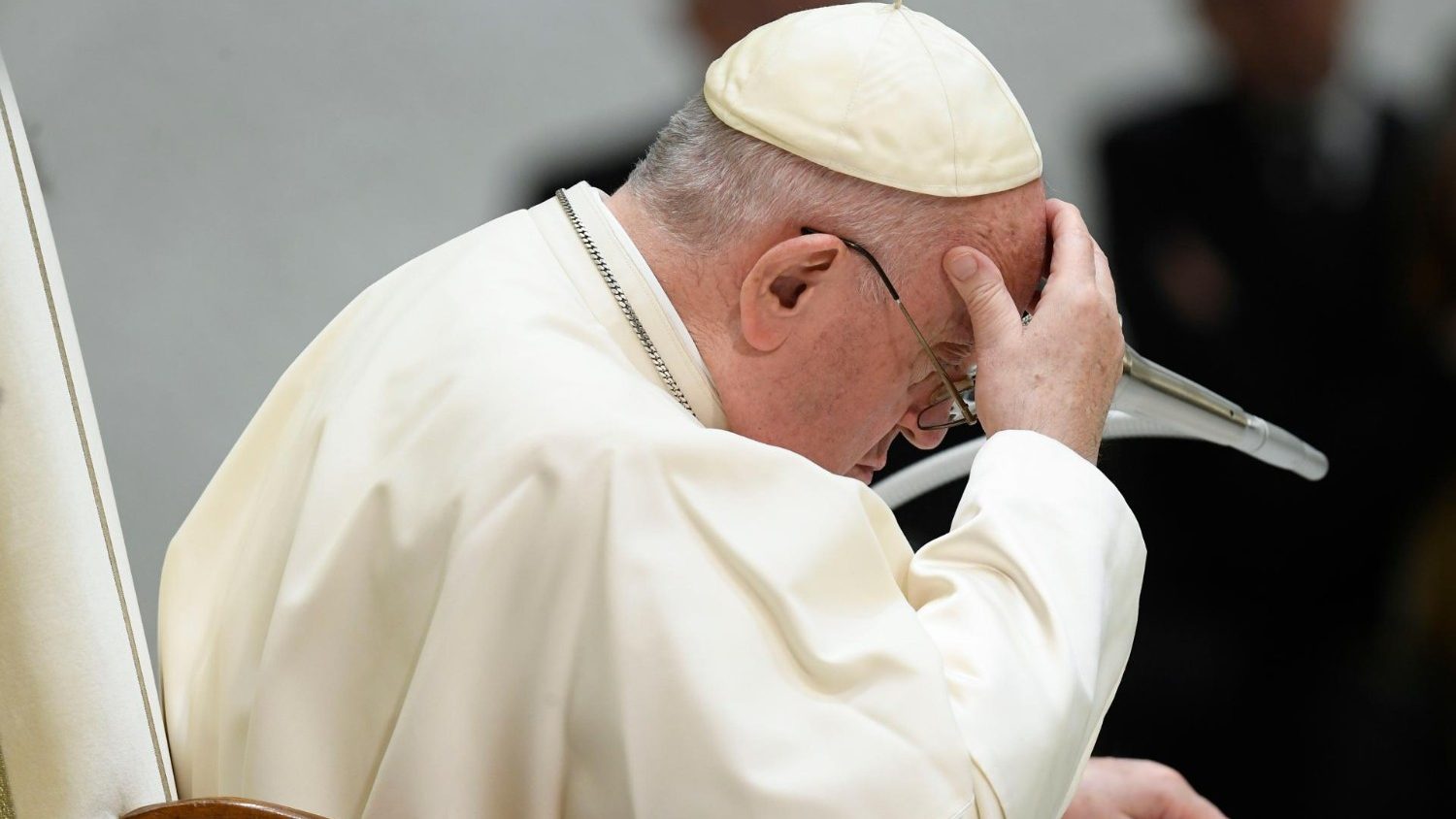 Paus Franciscus tijdens de algemene audiëntie van woensdag 18 januari 2023