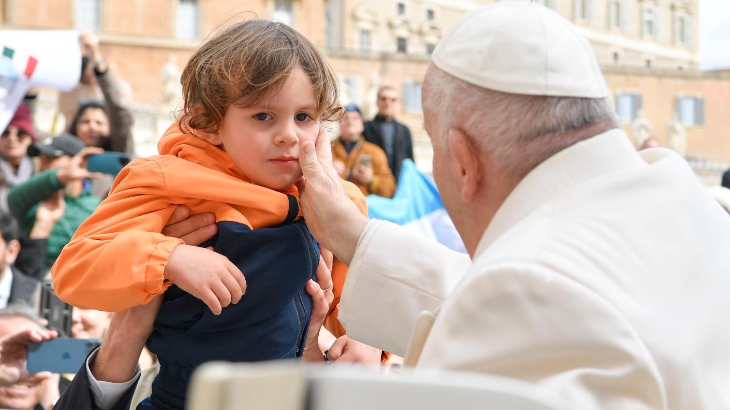 Paus Franciscus tijdens de algemene audiëntie van woensdag 29 maart 2023