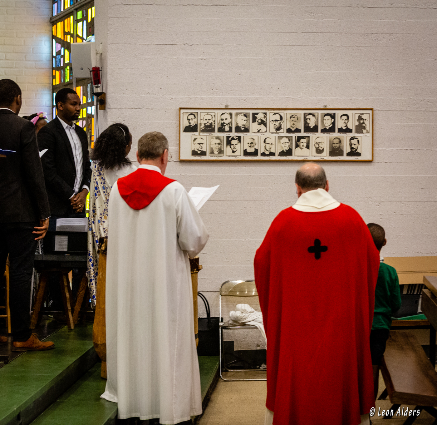 De vermoorde missionarissen werden begin deze maand nog herdacht tijdens een plechtigheid in Gentinnes.