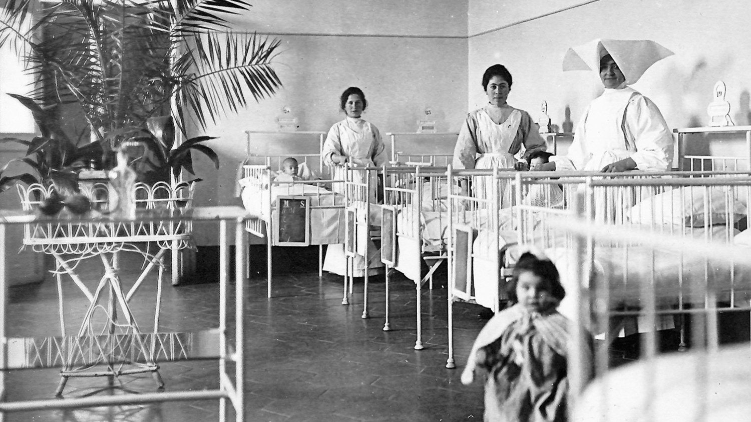 Het Bambino Gesù-hospitaal in 1923.