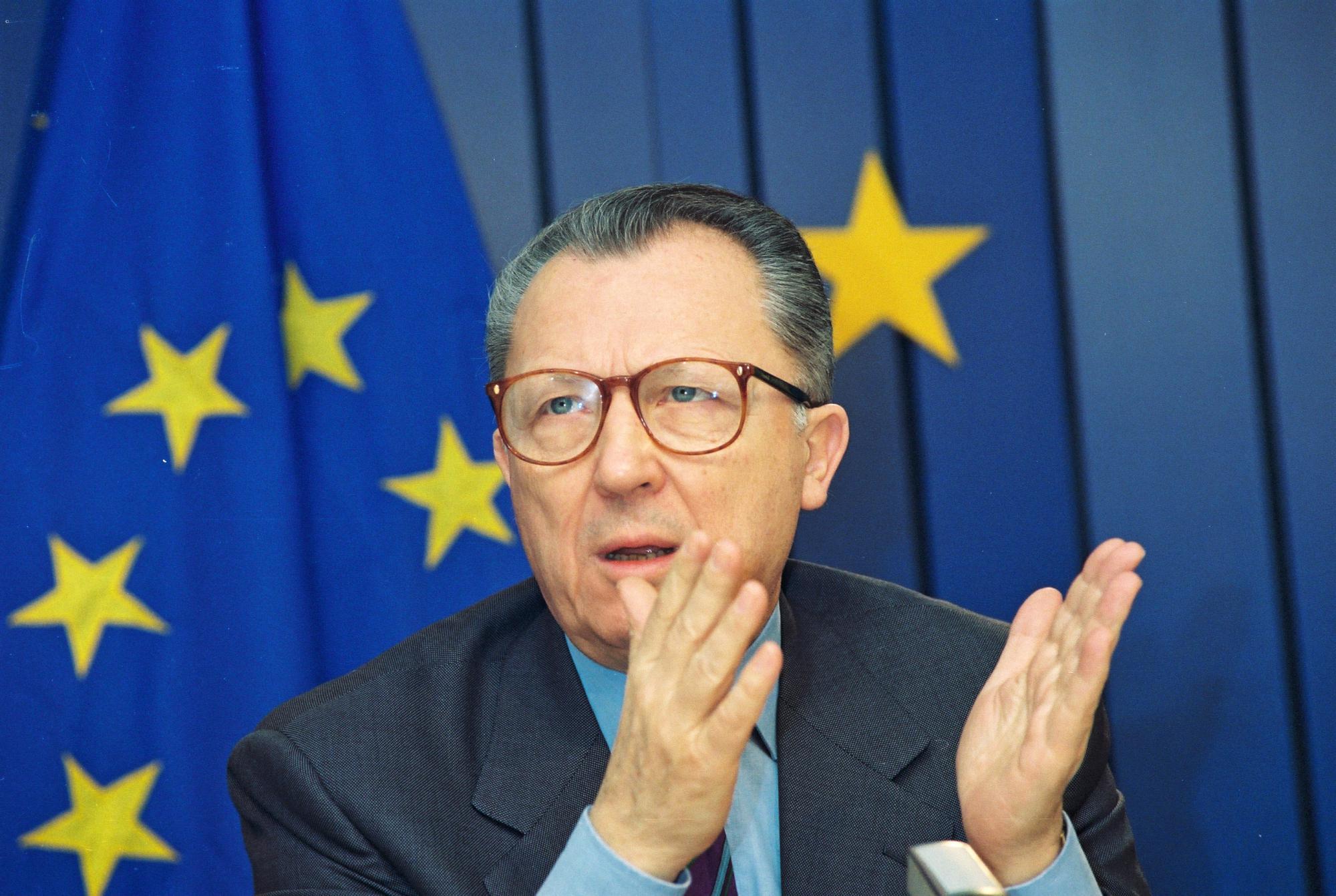 Jacques Delors begin 1994, in zijn voorlaatste jaar als voorzitter van de Europese Commissie. 