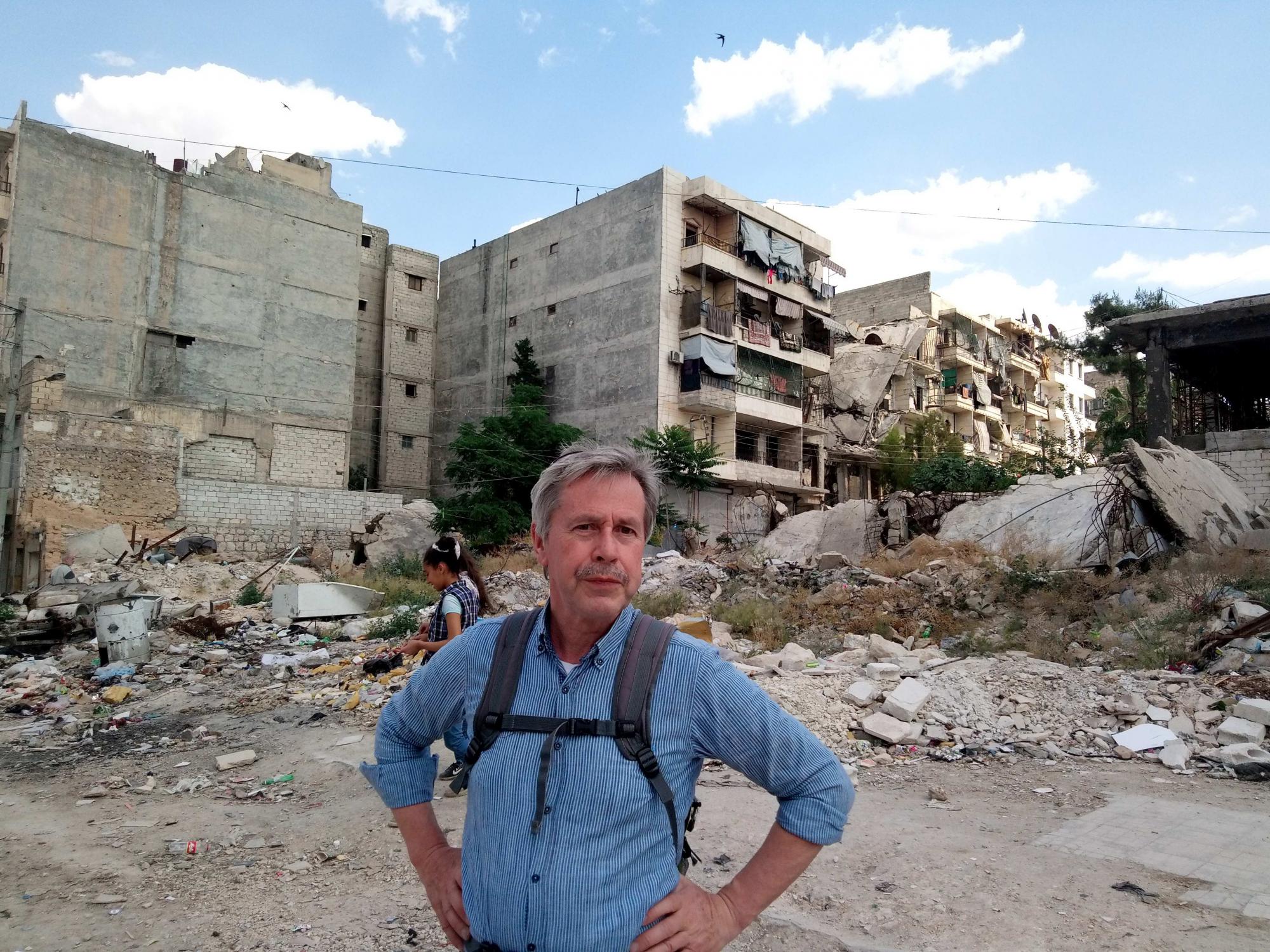 Bernard Keutgens in Aleppo: ‘Elke dag vult zich opnieuw met moeilijkheden.’