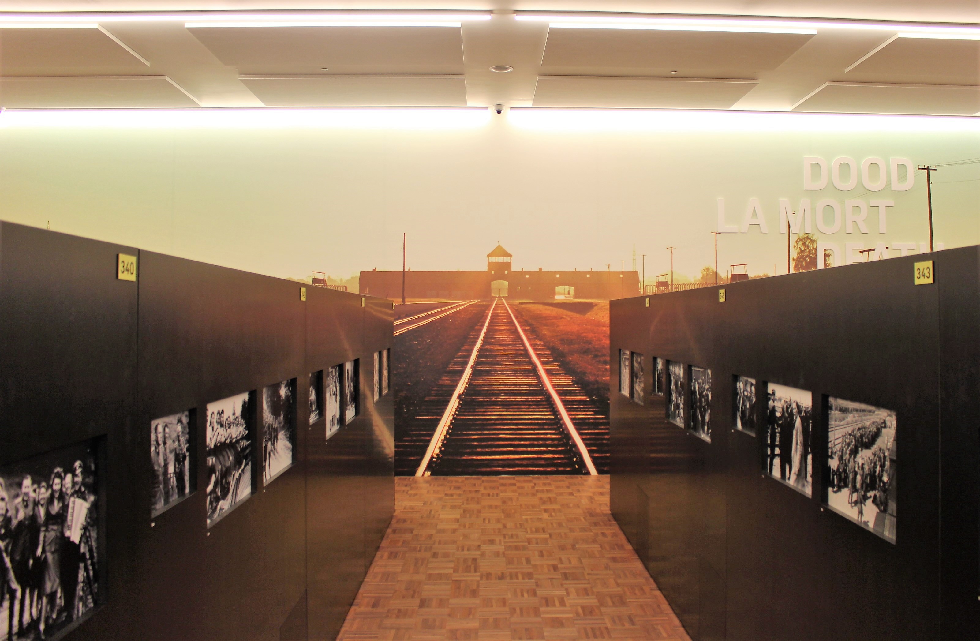 Polarisatie, een doodlopend spoor. Zicht op Auschwitz in Kazerne Dossin.