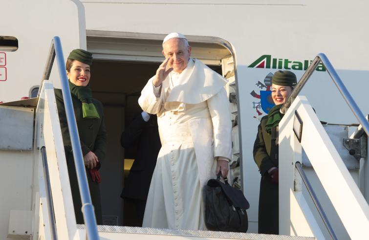 Paus Franciscus op reis naar Chili