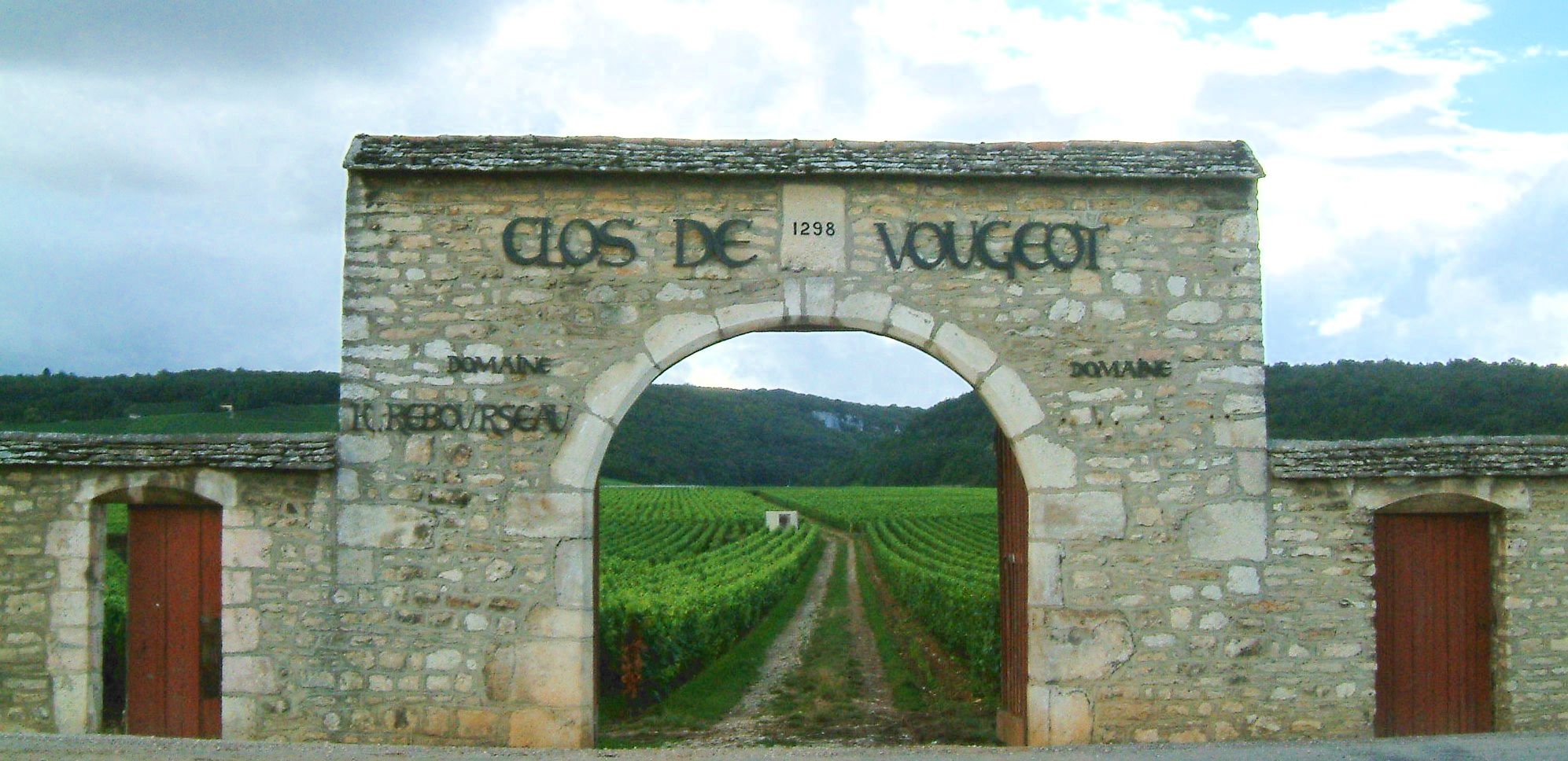 'Clos de Vougeot', de beroemde wijngaard in de Bourgogne.