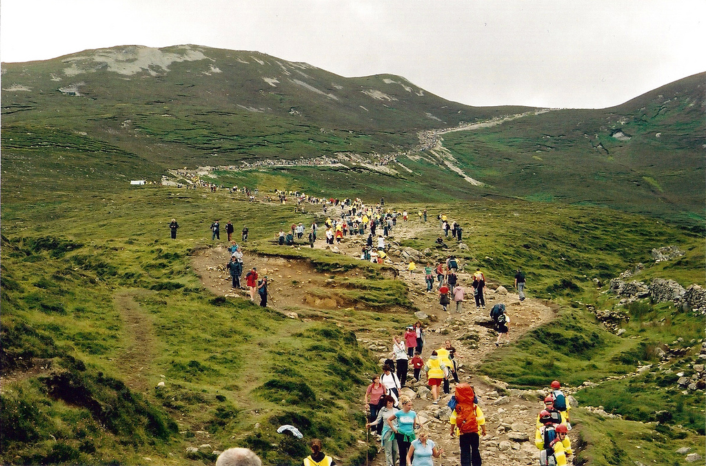 Croagh Patrick op Reek Sunday