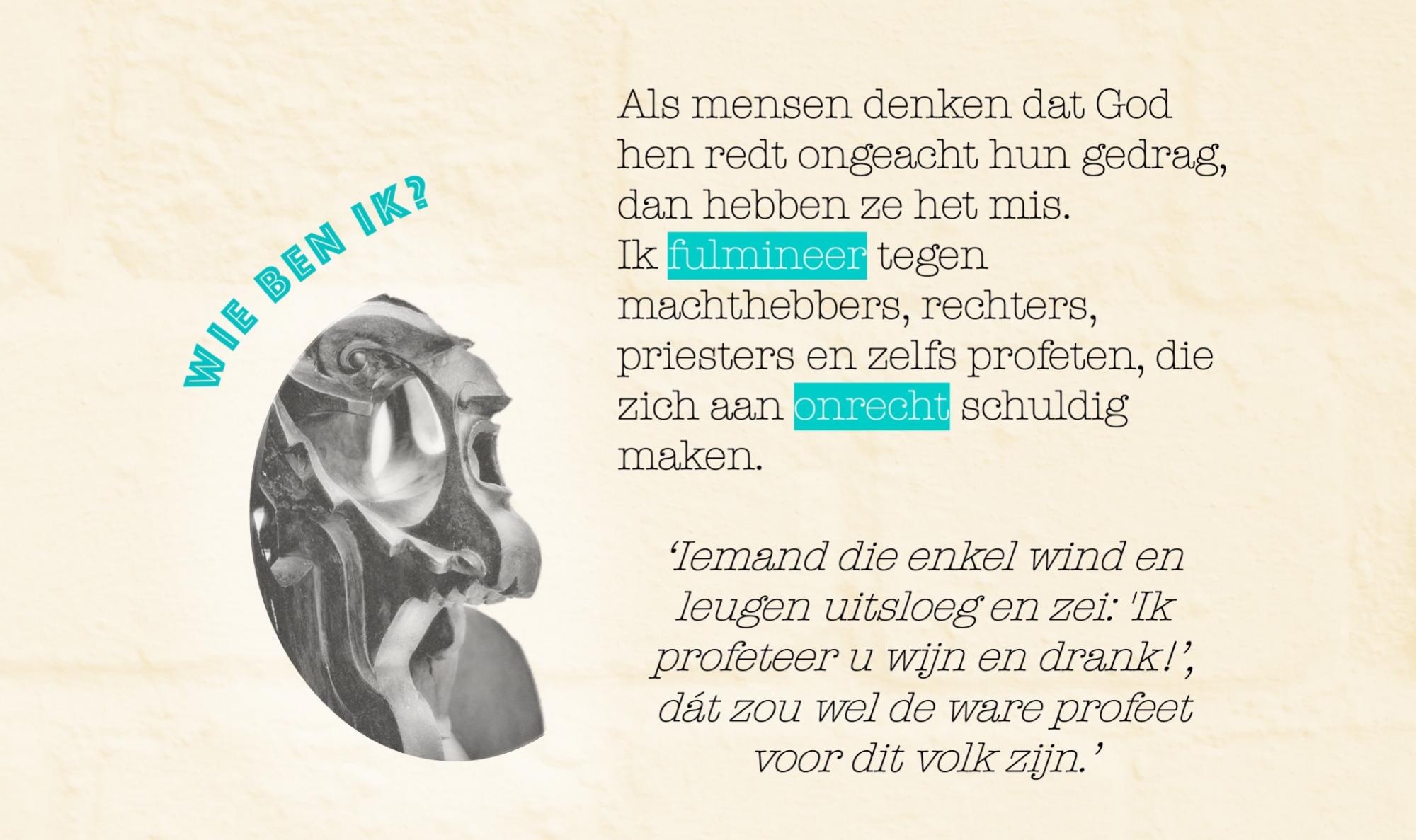 Welke Bijbelse of hedendaagse profeet ben ik? Klik op het pijltje naast de afbeelding om het antwoord te kennen.