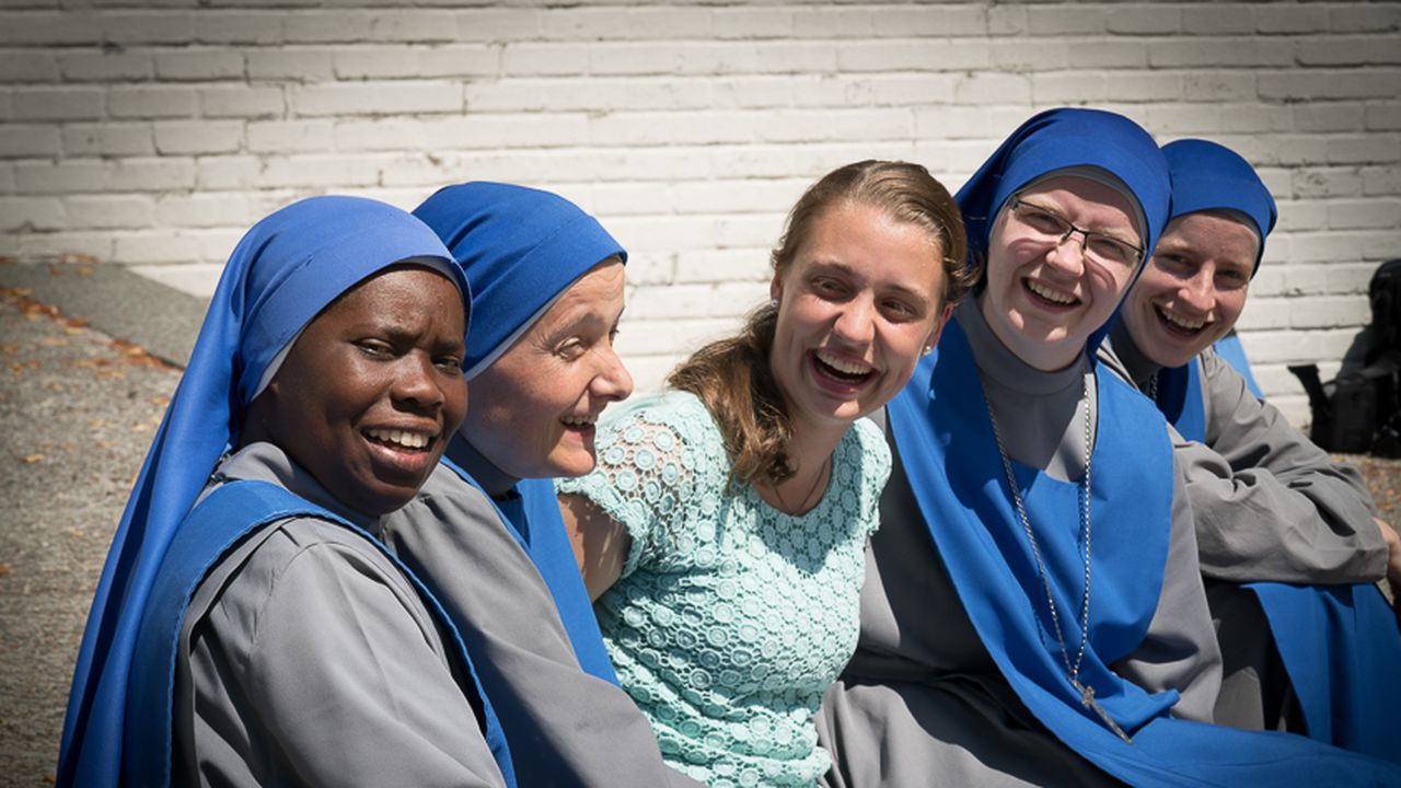 Dietlinde De Smedt bij de 'Blauwe zusters' in Argentinië.