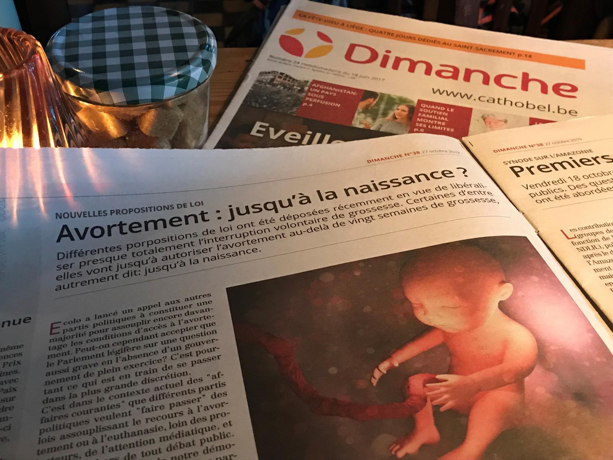 Christophe Herinckx waarschuwt in Dimanche, de Franstalige pendant van Kerk & Leven, vorige week al voor de plannen van bepaalde politieke partijen om de abortuswetgeving andermaal op te rekken
