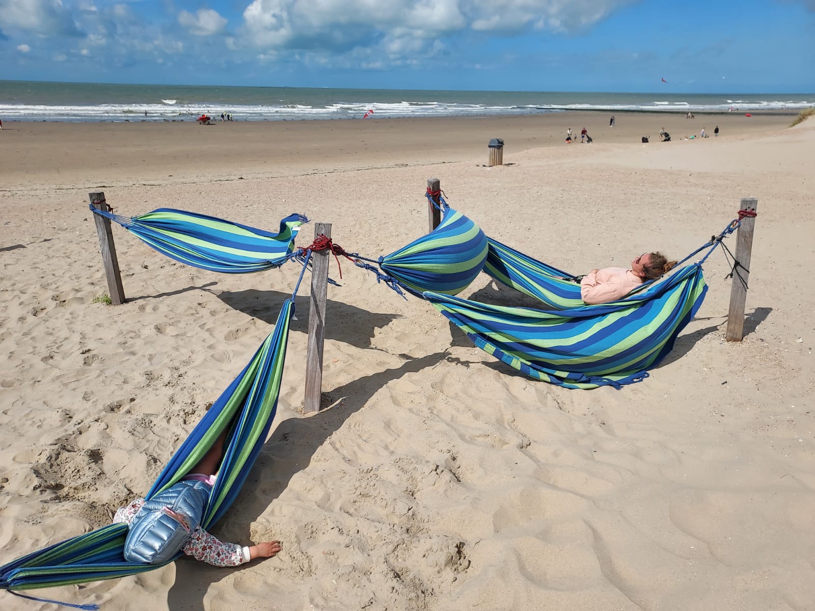 ‘Het voelde heel geborgen en beschermde tegen de sterke zeebries.’