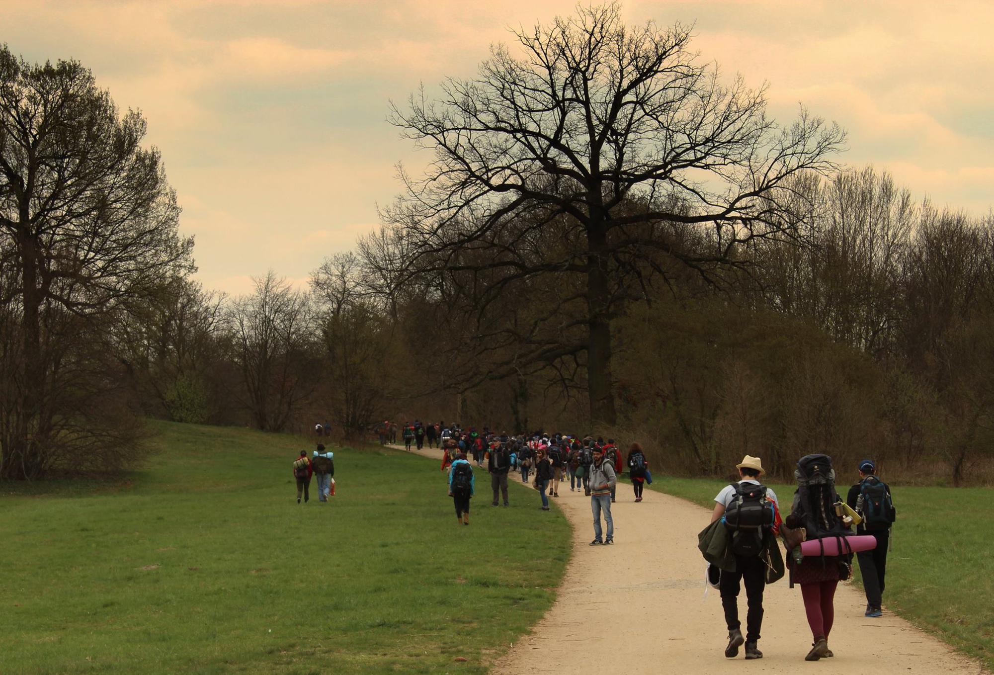 Frans' Hike in Dresden, Duitsland.