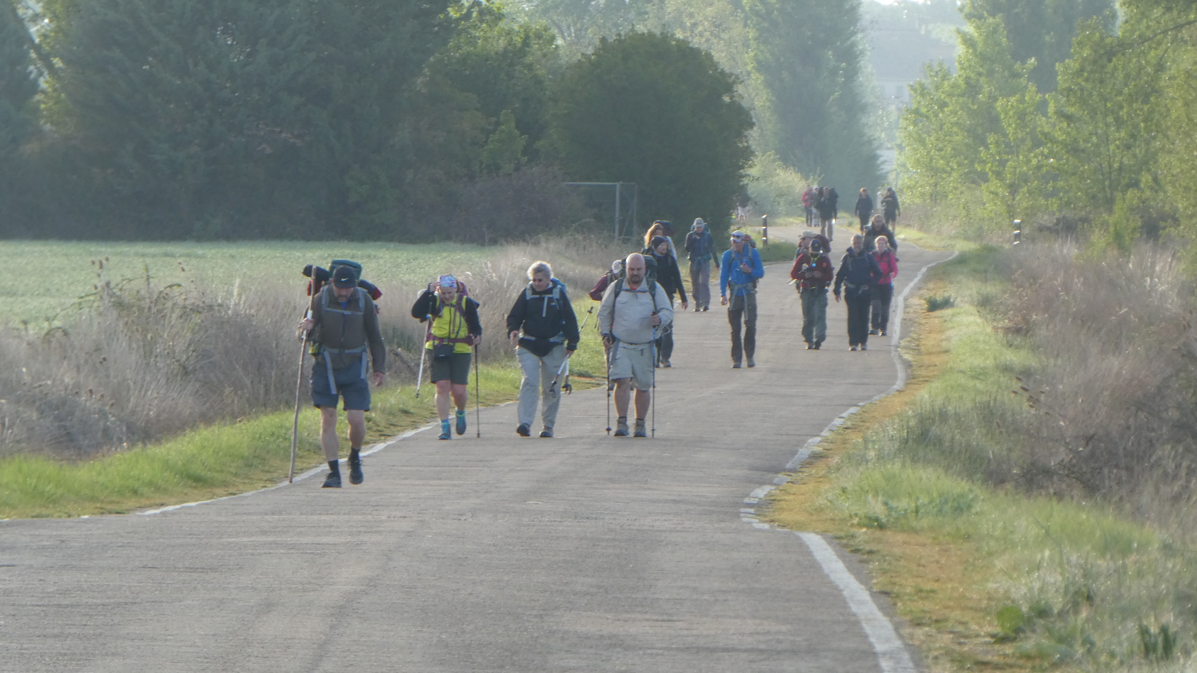 Pelgrims onderweg naar Compostela