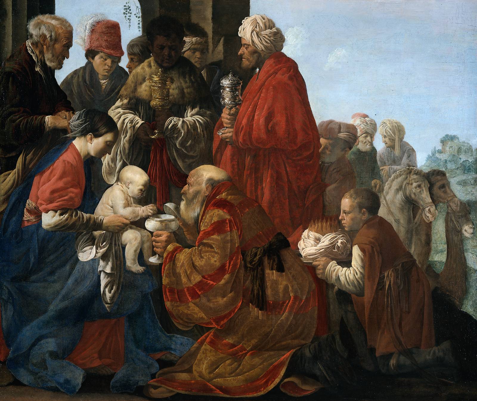 De aanbidding van de koningen - Hendrik ter Brugghen