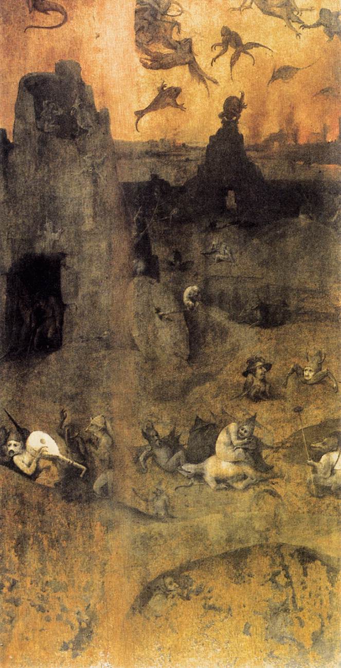 Hieronymus Bosch, De val van de rebelse engelen.