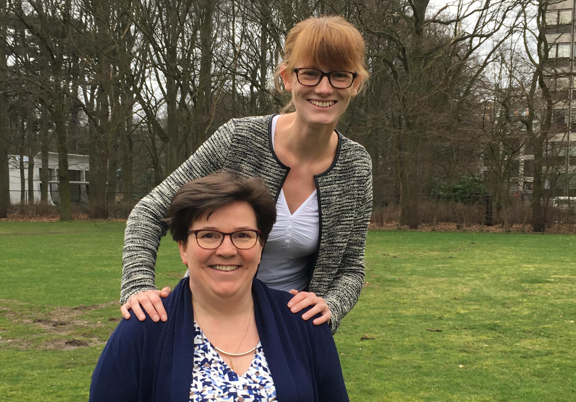 Annelien Boone (boven) en Kristien Vrancken, dappere dames aan het hoofd van IJD en CCV.