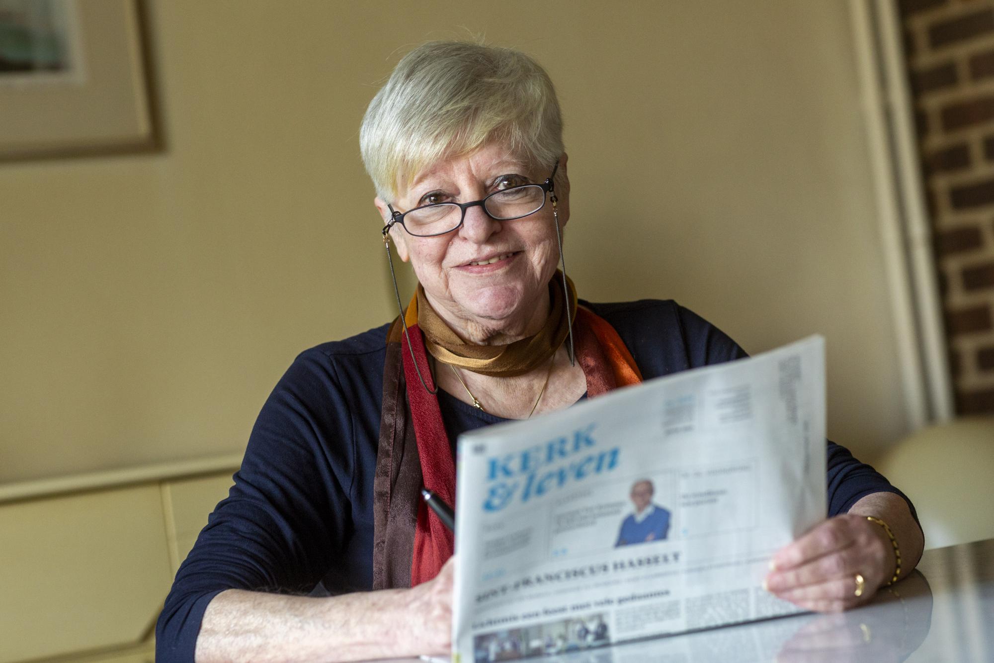 Mieke Bloemen-Vandormael (71) zet zich al veertig jaar in voor haar parochie.