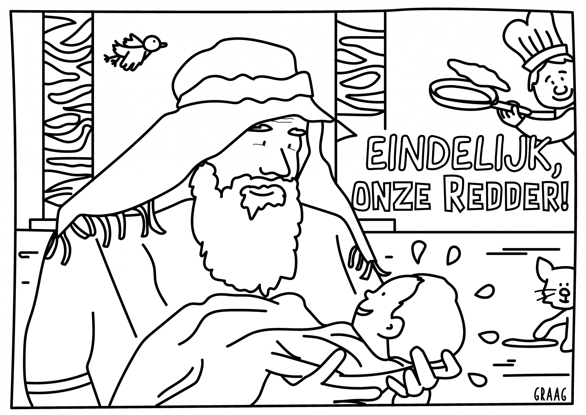 Simeon had de belofte gekregen dat hij niet zou sterven voor hij de messias of redder had gezien. Hij herkent hem meteen in Jezus.