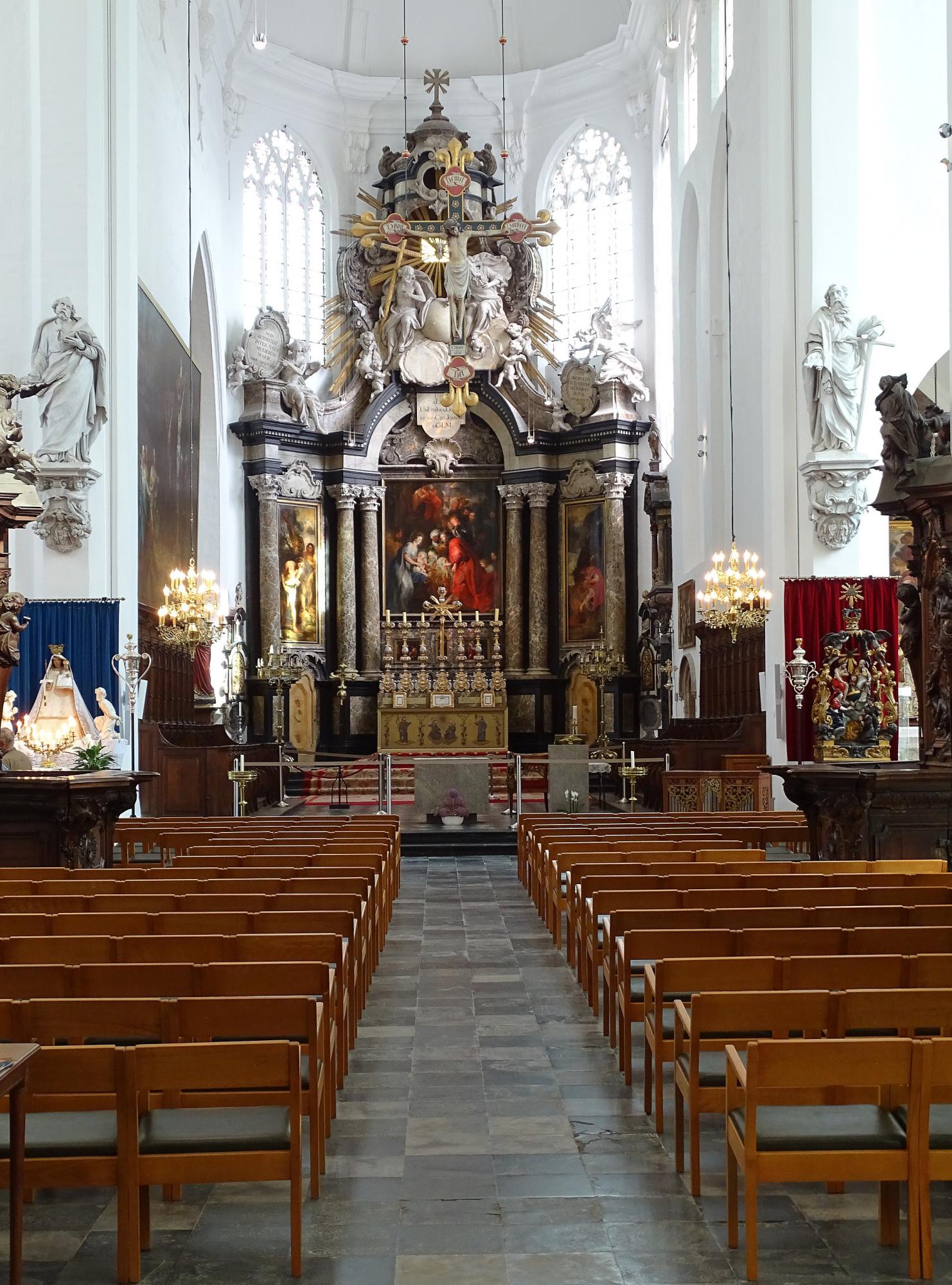 Het altaar van de Sint-Janskerk in Mechelen