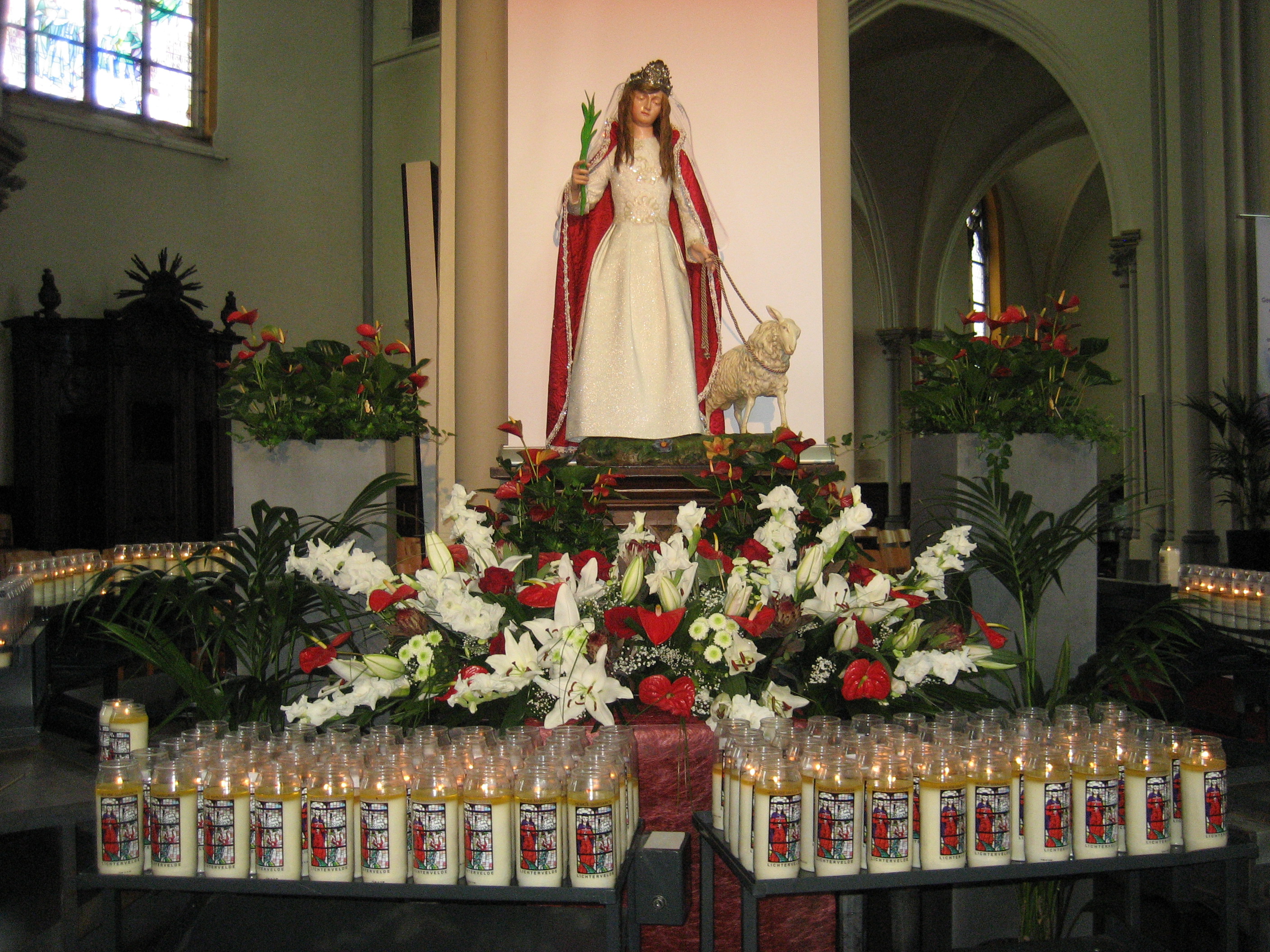 Voorbeeld uit de St.-Jacobuskerk in Lichtervelde.