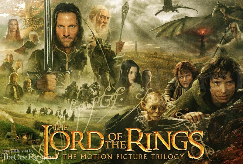 Filmposter 'The Lord of the Rings'.