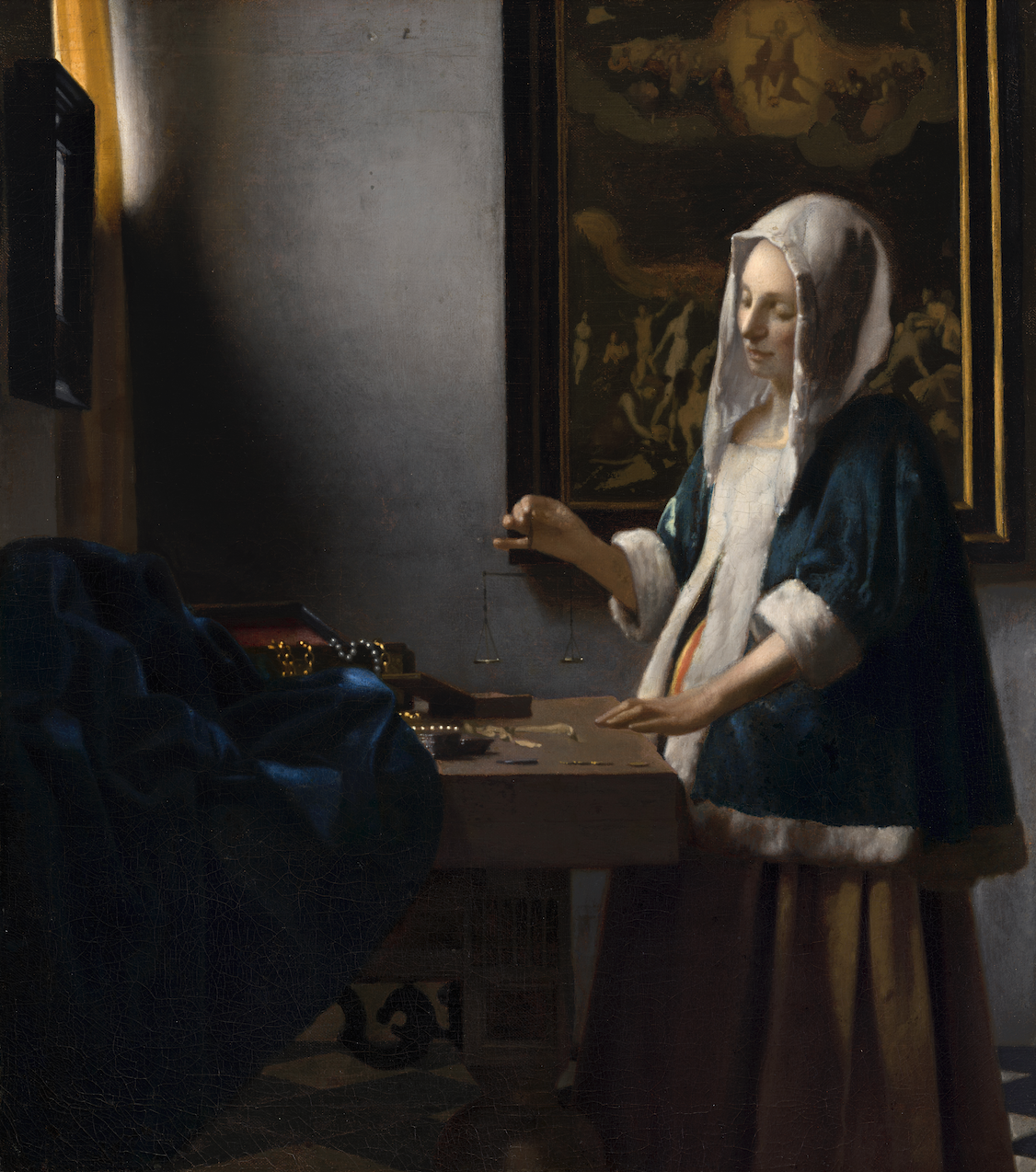 ‘Vrouw met weegschaal’, Johannes Vermeer