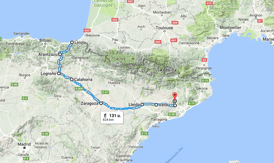 Van Loyola naar Manresa: de camino ignaciano is goed 620 km lang.