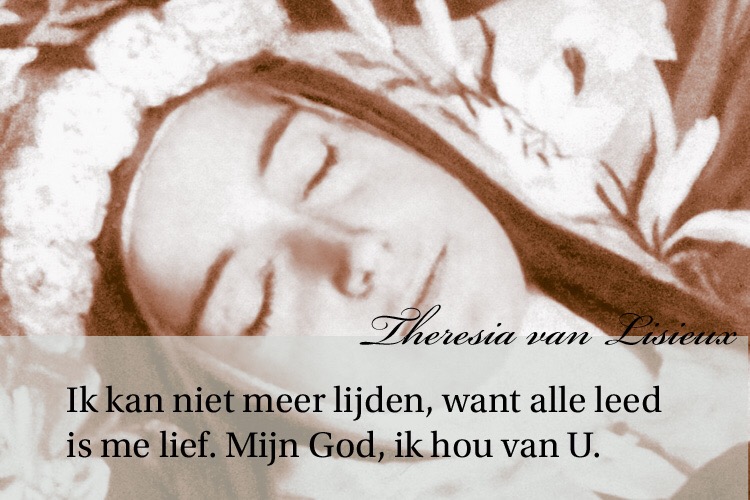 Laatste woorden van Térèse van Lisieux.