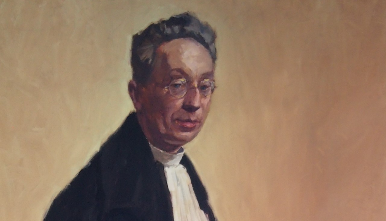 Portret van Titus Brandsma als rector magnificus