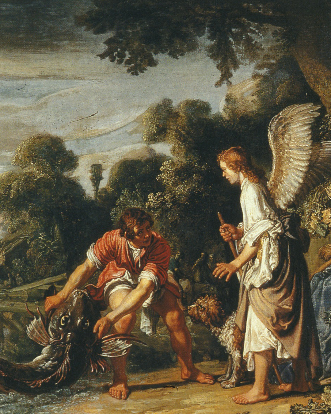 Pieter Lastman, Tobias vangt de vis, 1613