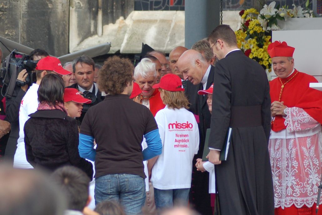 Paus Benedictus XVI in Wenen