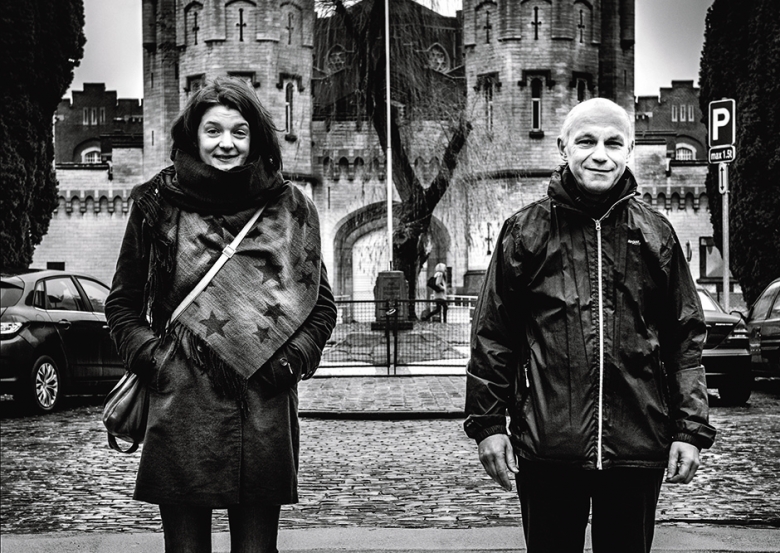 Geneviève Frère en Leo De Weerdt, katholieke aalmoezeniers in de gevangenis van Sint-Gillis.