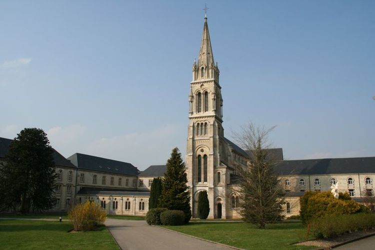 De Abdij Notre-Dame de la Grande Trappe in het Normandische Soligny-la-Trappe 