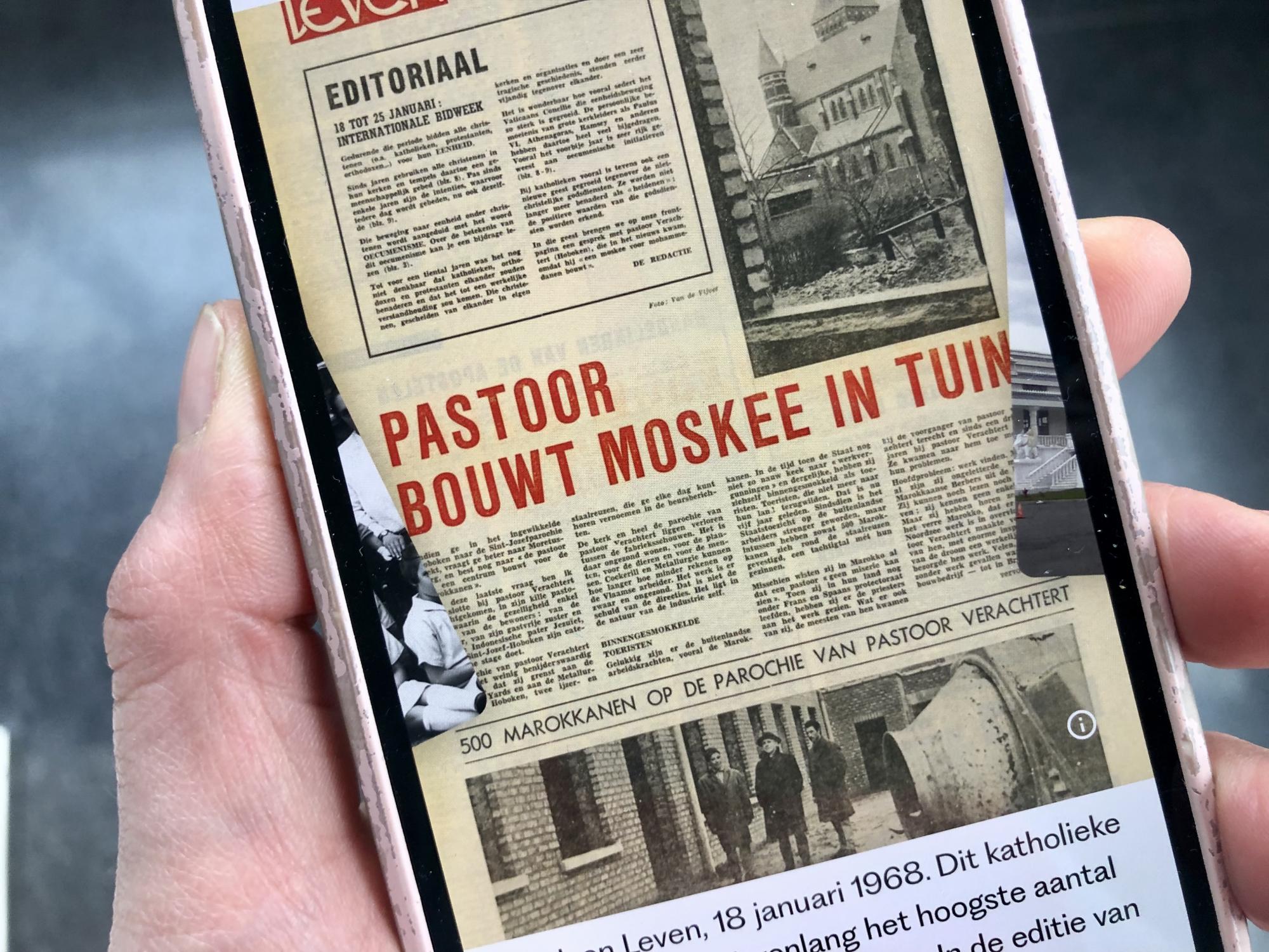 'Pastoor bouwt moskee in tuin', de voorpagina van Kerk & Leven op 18 januari 1968 schopt het tot in de Canon van Vlaanderen.