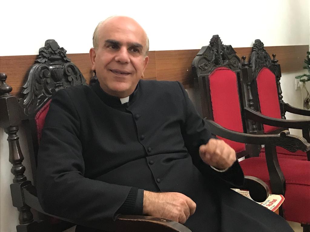 Jamal Khader, pastoor van de Heilige Familieparochie in Ramallah 