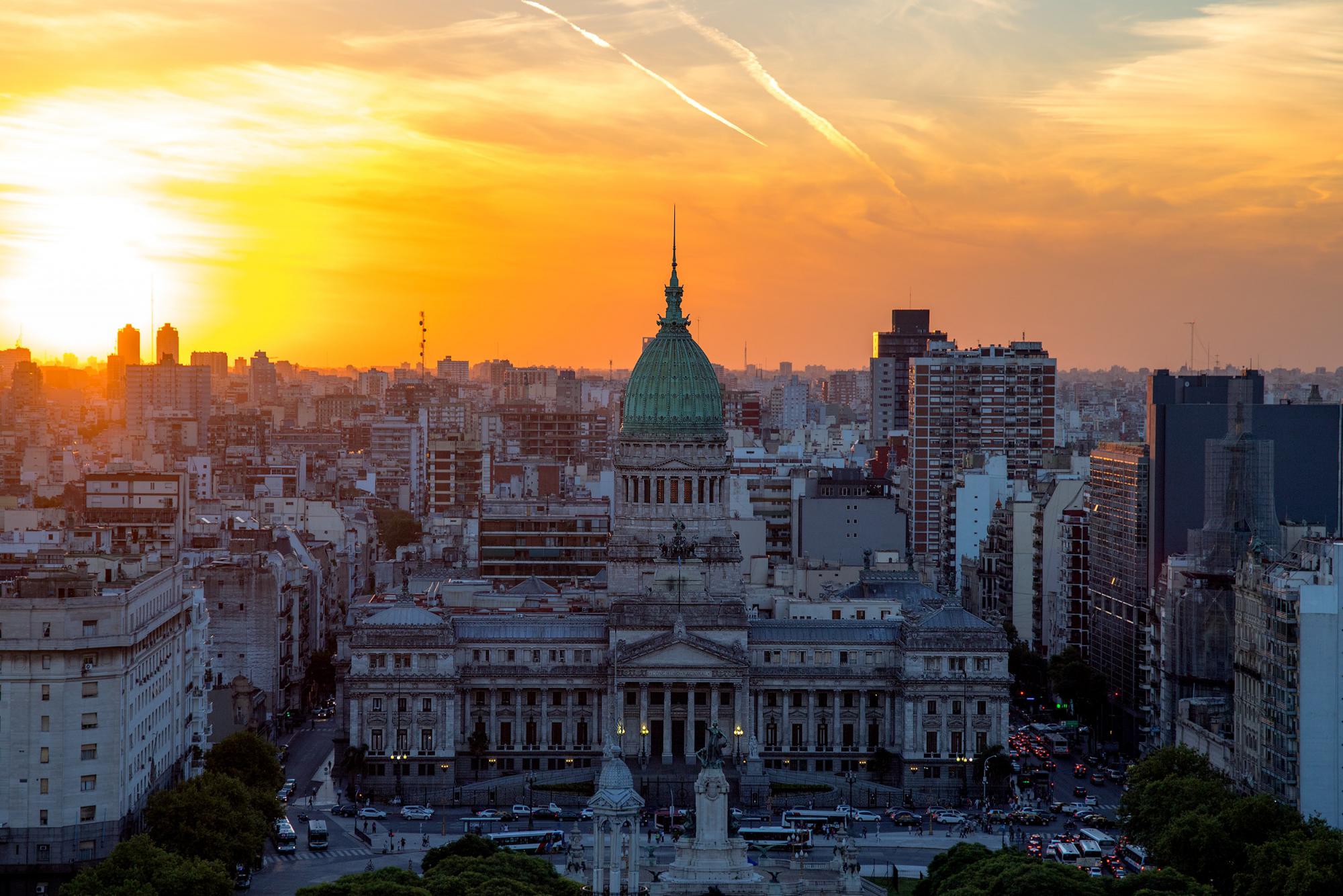 Zicht op Buenos Aires.